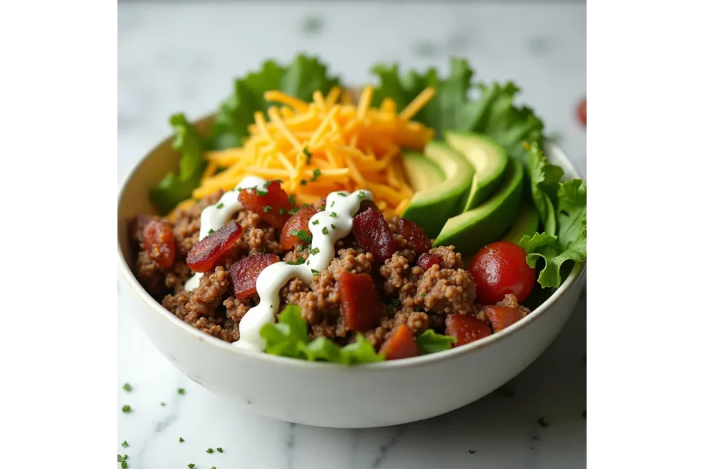 burger bowl recipe