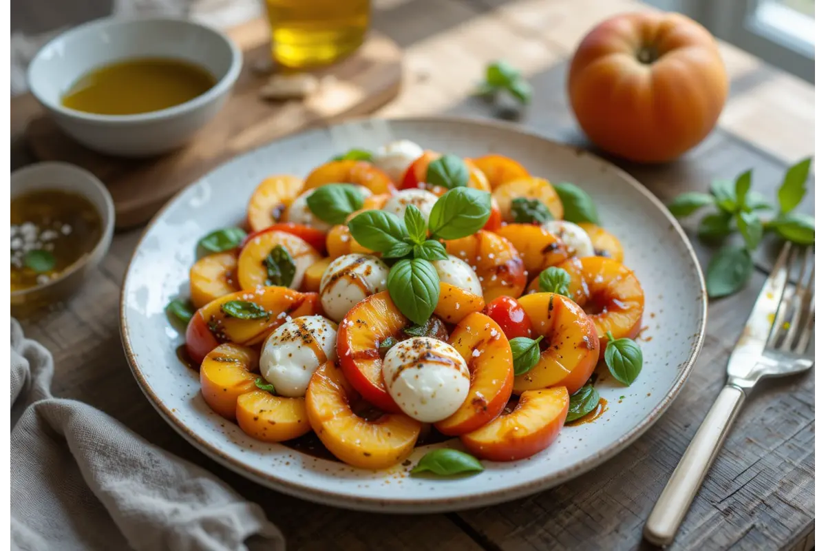 Peach Caprese Salad