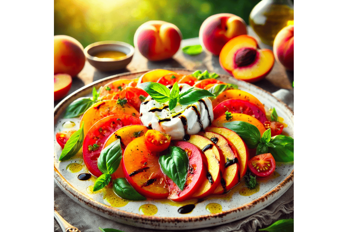 Peach Caprese Salad