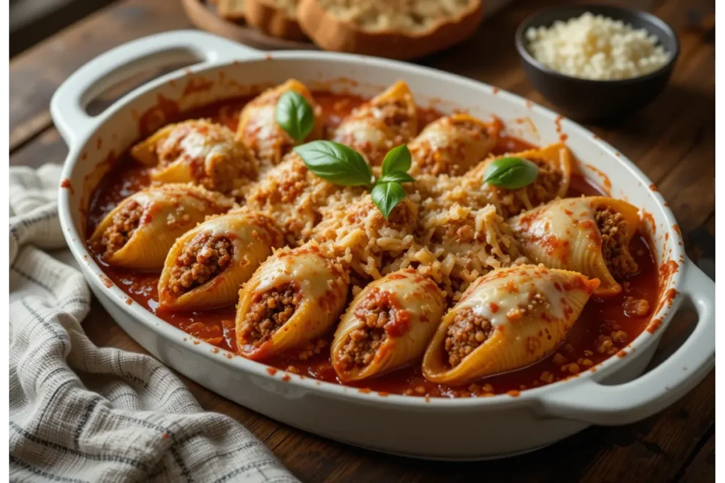 Stuffed Shells Recipe with Meat