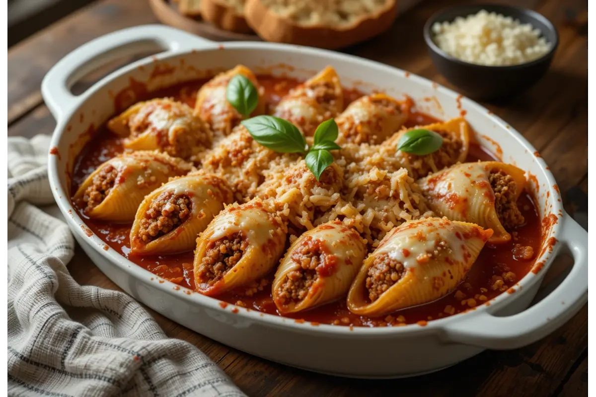 Stuffed Shells Recipe with Meat