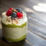 matcha chia pudding