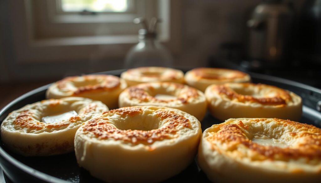Sourdough English Muffins Cooking Technique