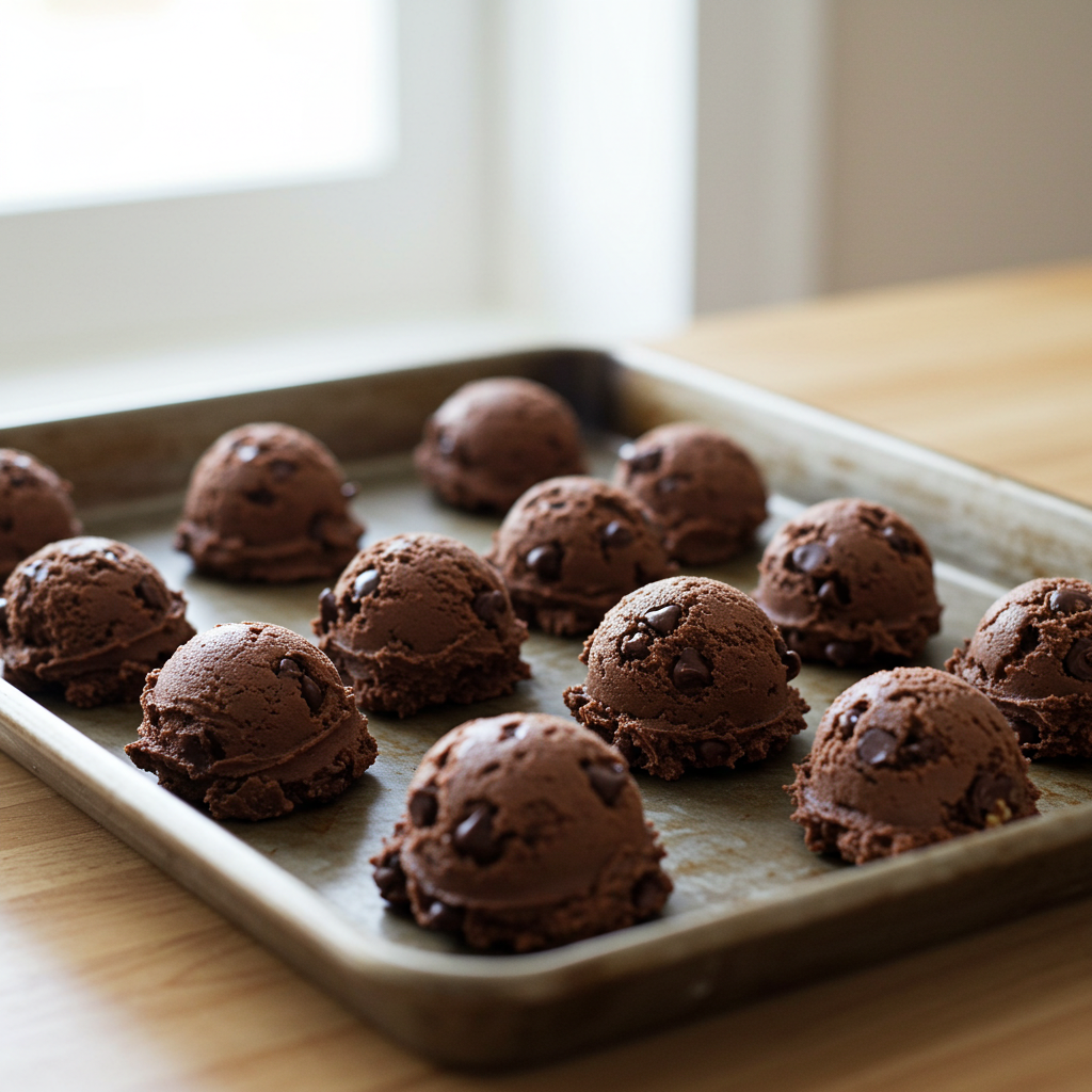 Chocolate fudge pudding cookies