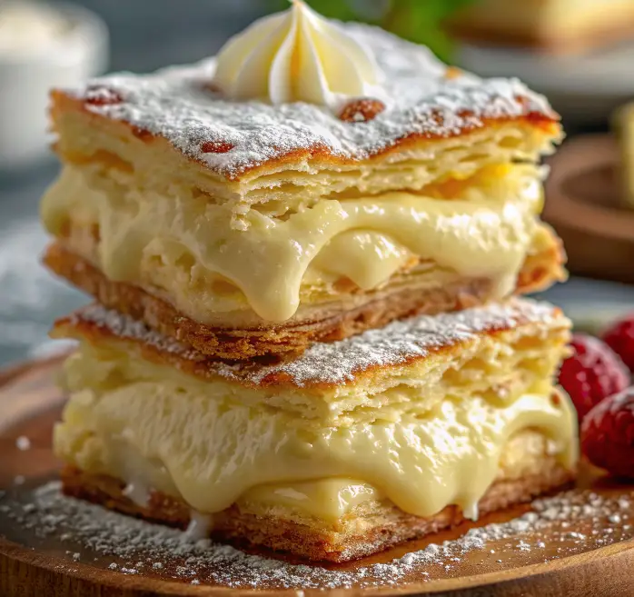 Vanilla Custard Cream Squares